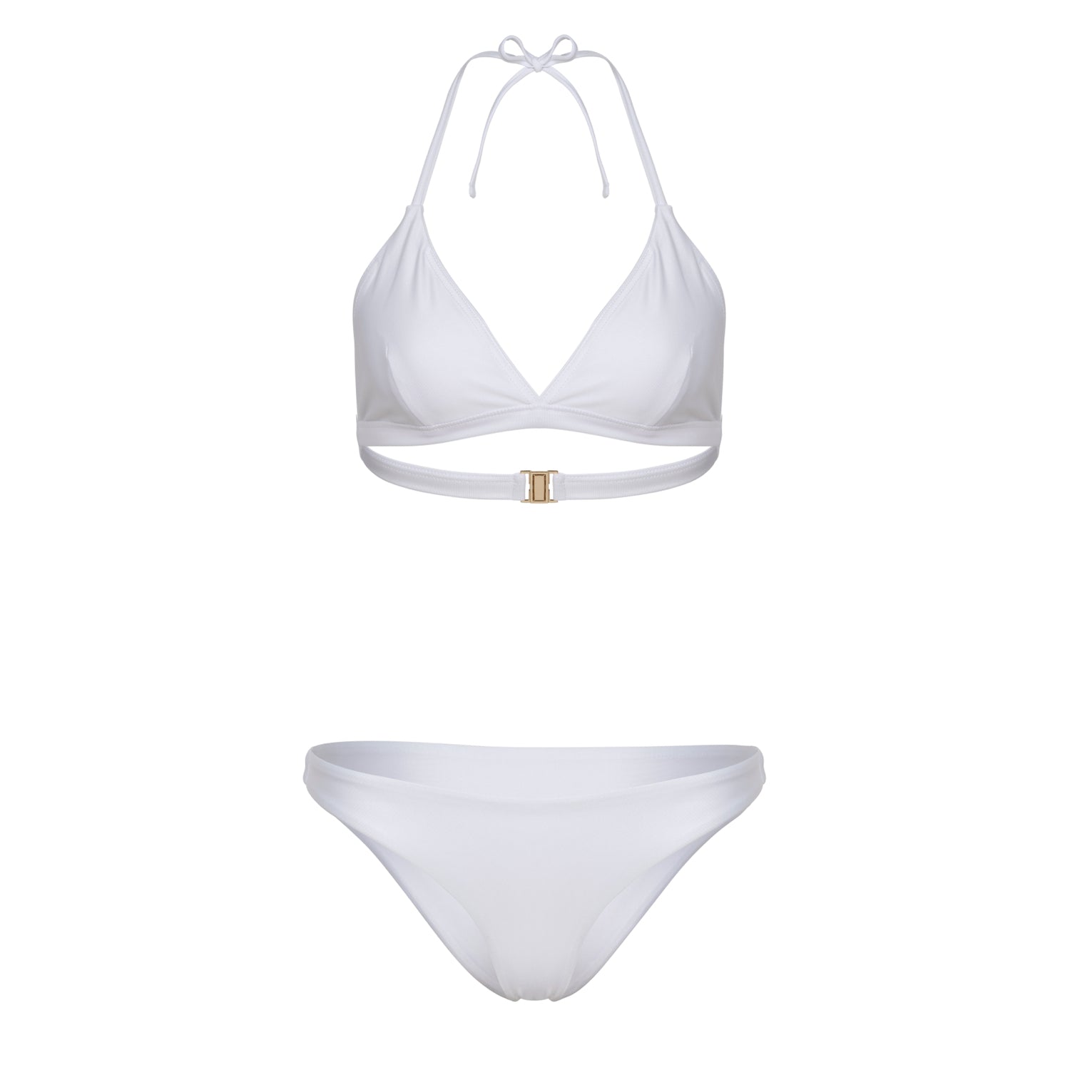 Méli Three Piece Bikini Set - White