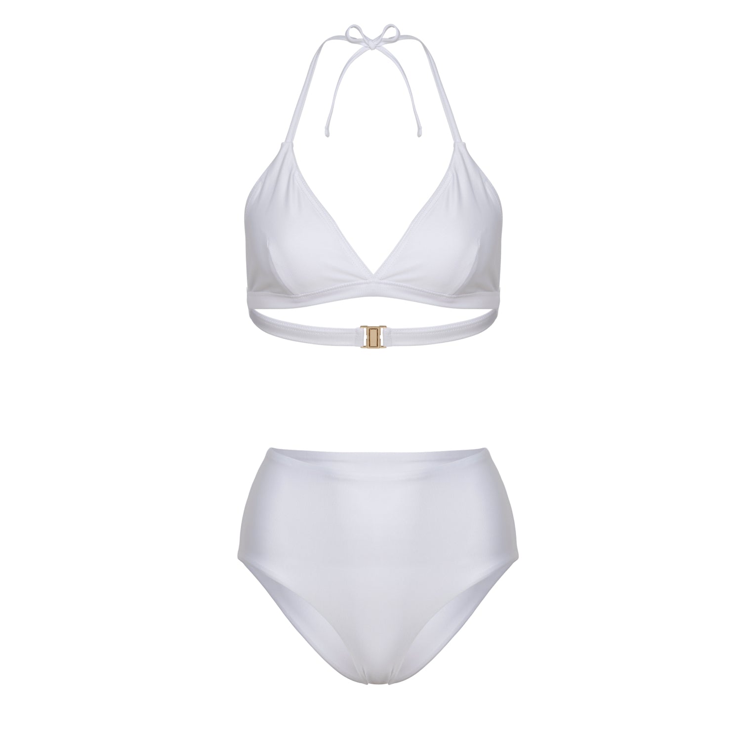 Méli Three Piece Bikini Set - White